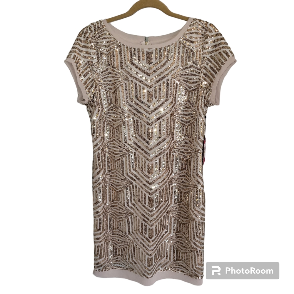 NWT Vince Camuto Gold Dress